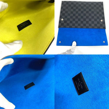 Louis Vuitton Clutch Bag Alpha Triple Pouch 3-piece Set N60255 Damier Graphite