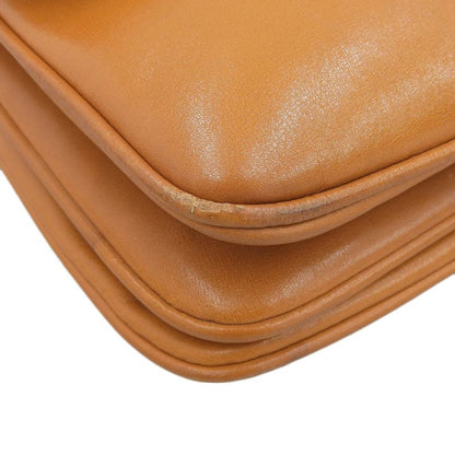 Gucci 60s Vintage Archive Box Calf Leather Shoulder Body Bag Camel Rare Women