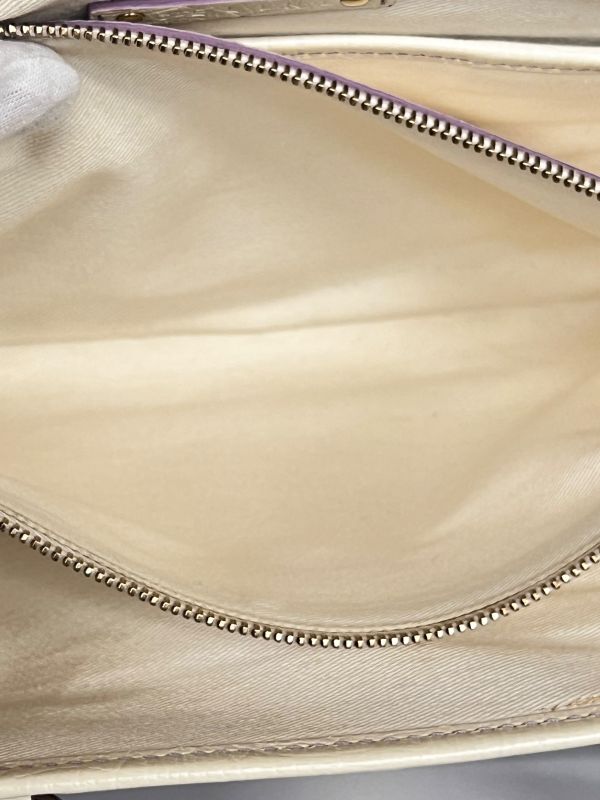 Celine Handbag Macadam Pattern Purple White 33bs140