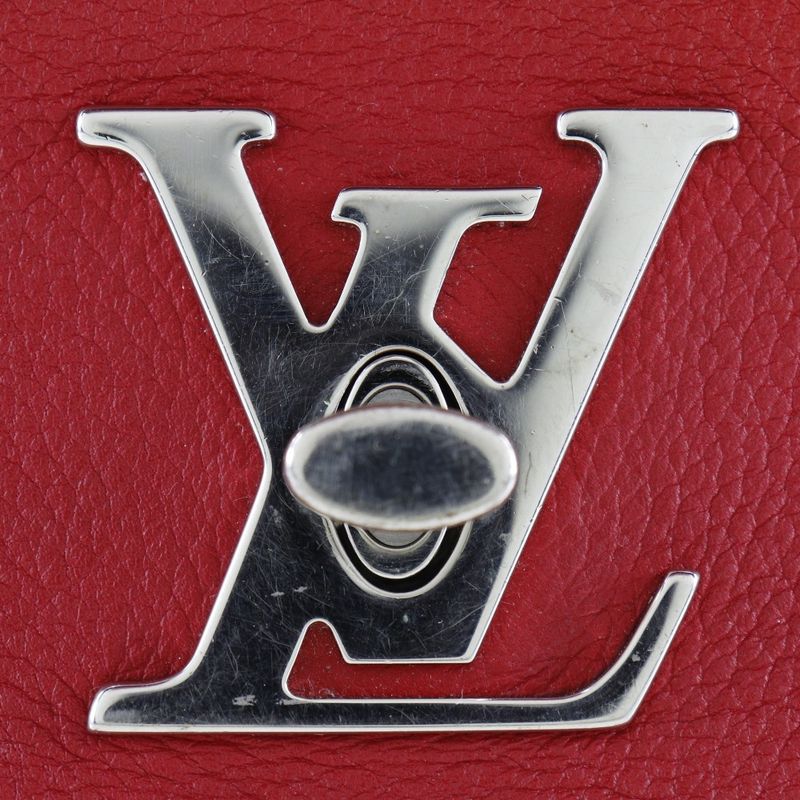 Louis Vuitton Lock Me BB 2WAY M51202 Calf Ruby Red Du0197 Ladies Shoulder Bag