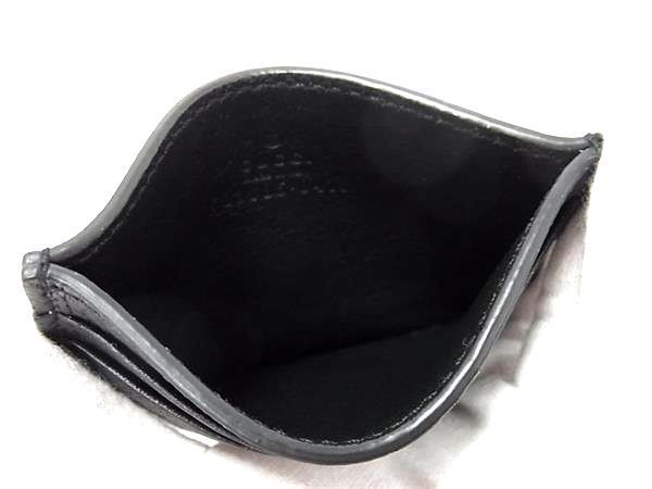 Gucci Leather Bee Card Case Card Holder Pass Case Regular Black Au7741