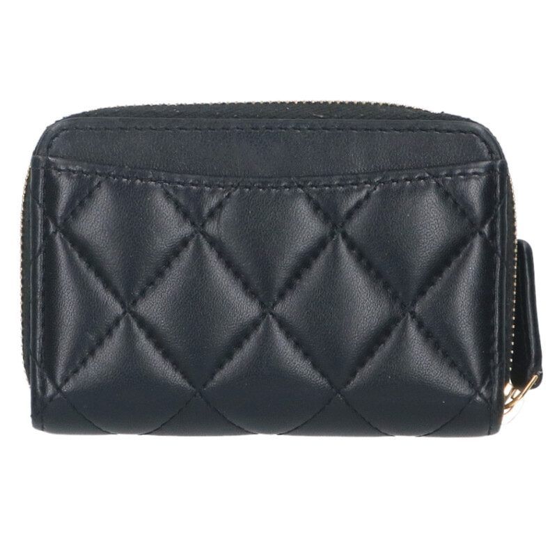 Chanel Coco Mark Round Zip Coin Case Women
