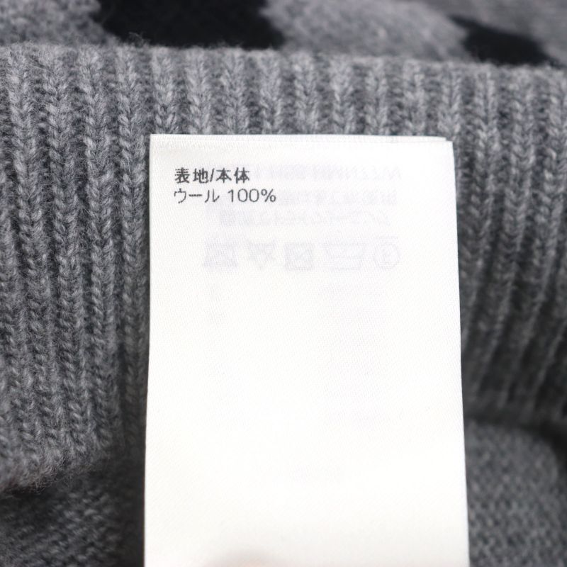  Louis Vuitton 22SS Taiga - Intarsia 100% Wool Amen Break Crew Neck Knitted