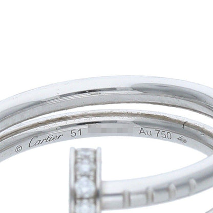 Cartier Juste UN CLOU RING Juste Un Clou 18kwg Half Diamond Ring Men's Size 12