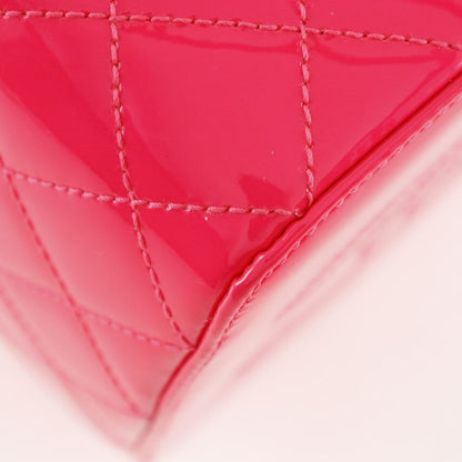 Chanel Vanity Matelasse Party Bag X Patent Leather Pink Ladies Handbag