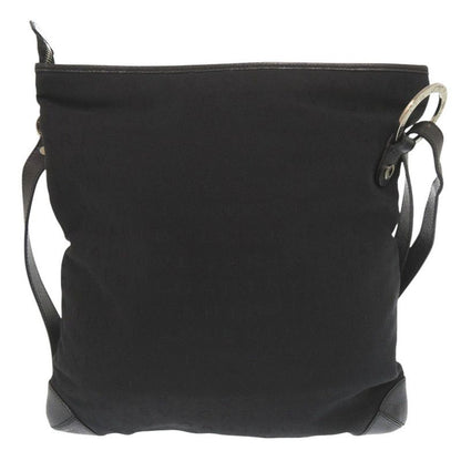 Bulgari Logomania Canvas Leather Black Shoulder Bag Black 0405 Bvlgari Men's