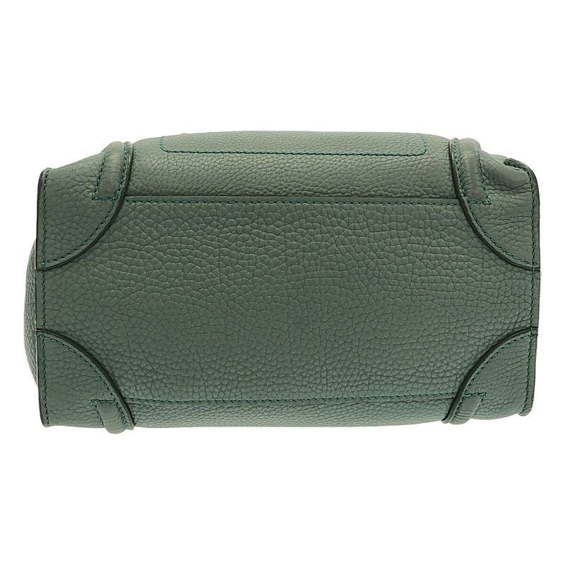 Celine - Luggage Micro Shopper Handbag - Green - Women's