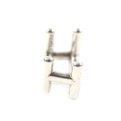 Hermes H2 H Logo Cufflinks Button Cufflinks Ag925 Silver Total Weight 8.8g
