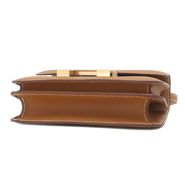 Hermes Shoulder Bag Constance 3 Mini Miroir Vaux Epson Gold Rose Gold Hardware