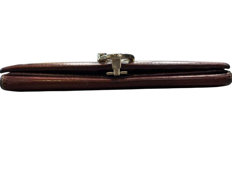 2540 Gucci Long Wallet W Hook Wallet G Mark GG Canvas Preowned 190389-4276