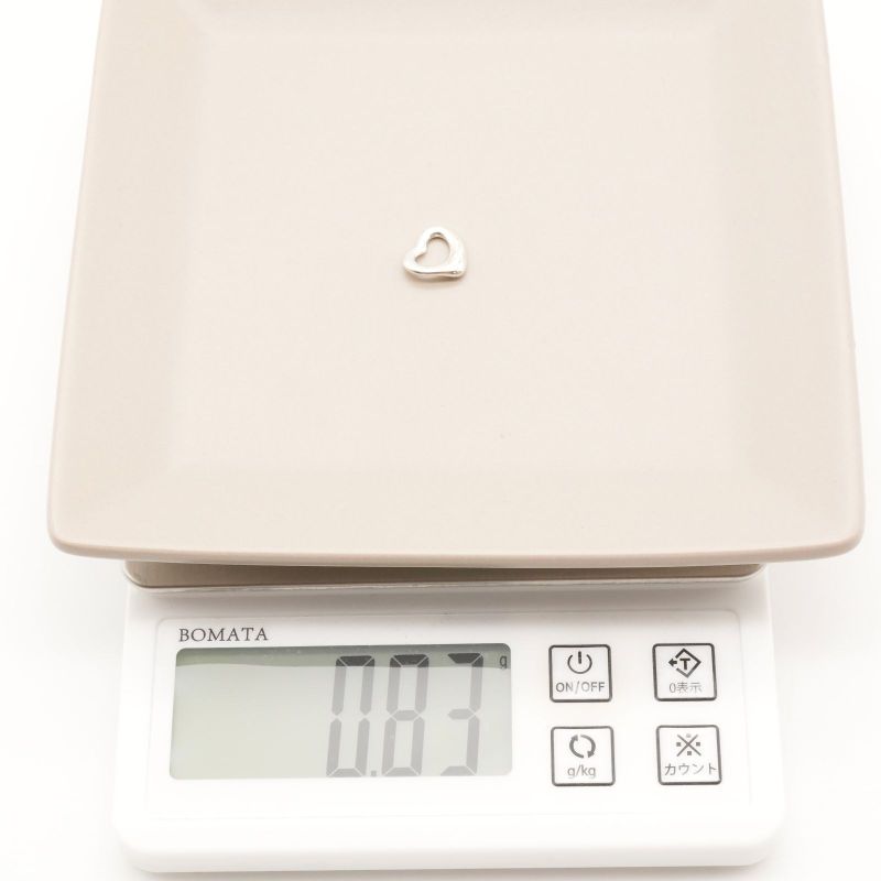 11mm (0.43in) Tiffany & Co Open Heart Pendant Top 25-651s