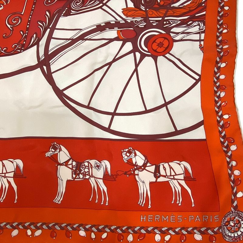 Hermes Carre 90 Coupe DE GALA Scarf Bag Brand Bag Handle Cover Ribbon High Gift