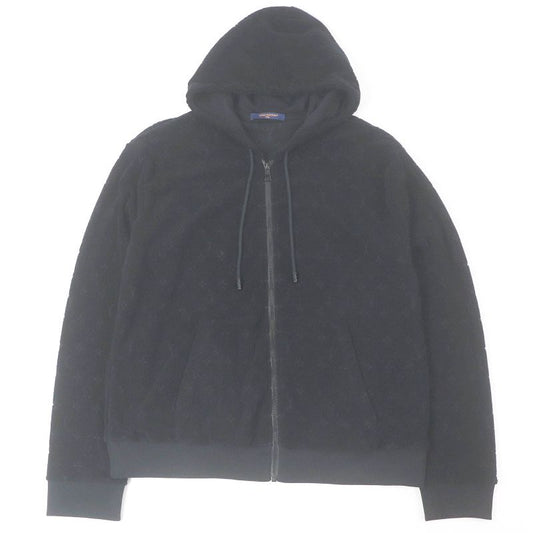 Louis Vuitton 23AW 1abj63 Monogram French Terry Zip-through Hoodie Pile Fabric