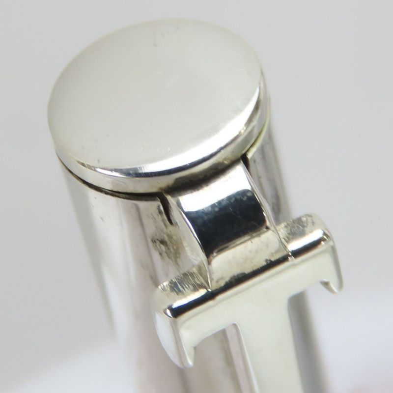 Tiffany & Co Ballpoint Pen Star Ring Silver Classic T Clip Stationery Ladies