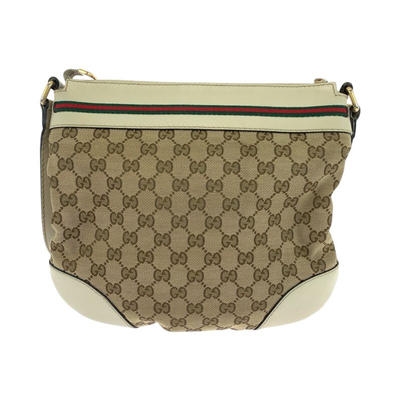 Gucci Sherry Line Mayfair Beige Ivory Gold Hardware GG Canvas 257065 Shoulder