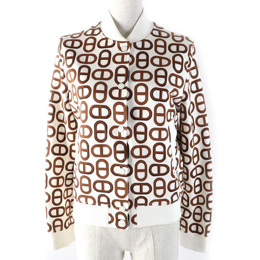 Hermes 2024 4e4220dd 100% Cotton Marron Alezan Teddy Blouson Serie Button