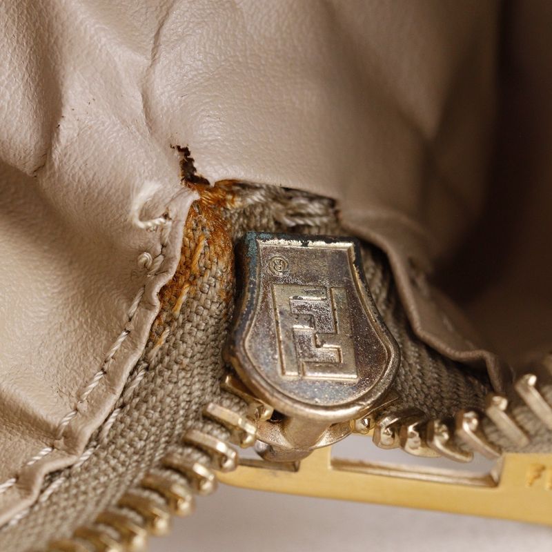 Fendi Zucca Canvas Beige Ladies Handbag