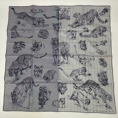 Similar Hermes Carre 90 Silk Scarf Dans L'atelier De Robert Dalet's Atelier Blue