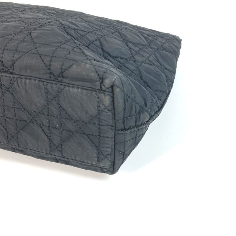 DIOR Shoulder Bag Canage Logo Nylon Black