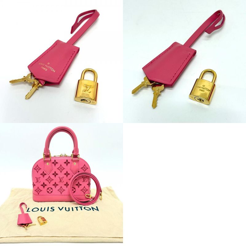Louis Vuitton Handbag LV Broderie Anglaise Alma BB M22878 Leather Pink