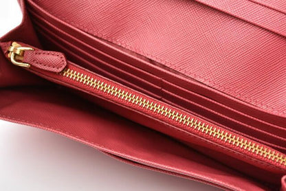 Prada Wallet Prada Long Wallet 1m1132 Saffiano Metal Saffiano Peonia
