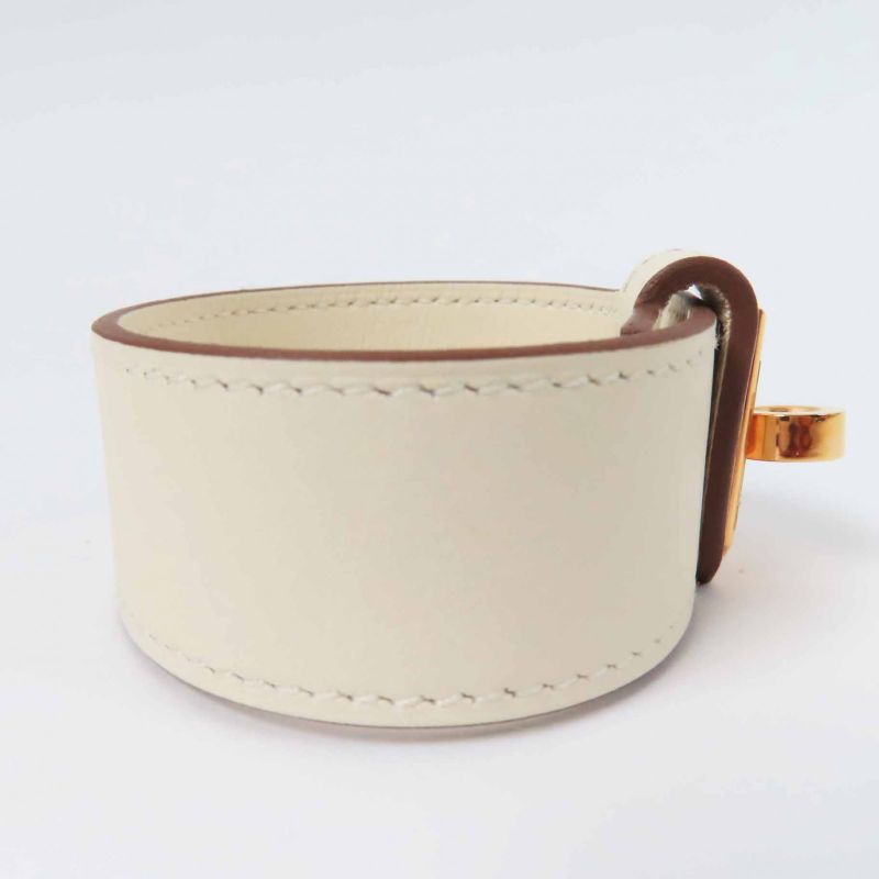 Hermes Kelly Twist PM Rose Gold Hardware Bracelet Swift Nata T2 B Engraved Box