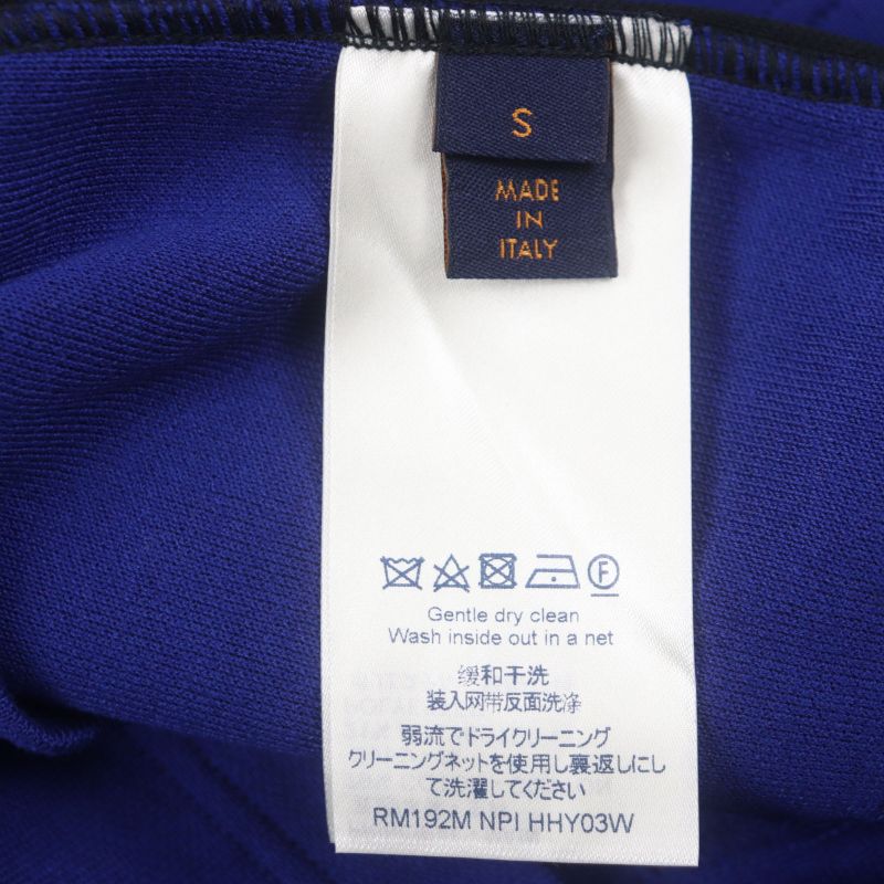  Louis Vuitton 19AW Jacquard Saik Ring Short Sleeve Half Zip T-shirt Short