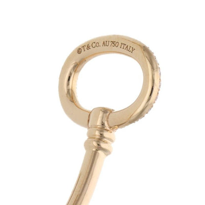 Tiffany & Co Key Wire 18K Pink Gold Diamond Bangle Men's