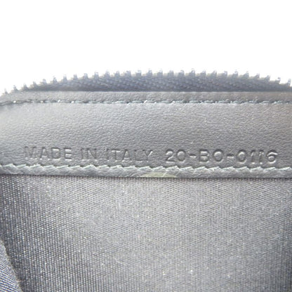 Dior Homme Leather Silver Hardware Navy Orange Round Zipper Coin Case 0559 DIOR