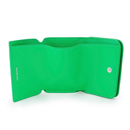 Balenciaga Trifold Wallet Cache Vivid Green