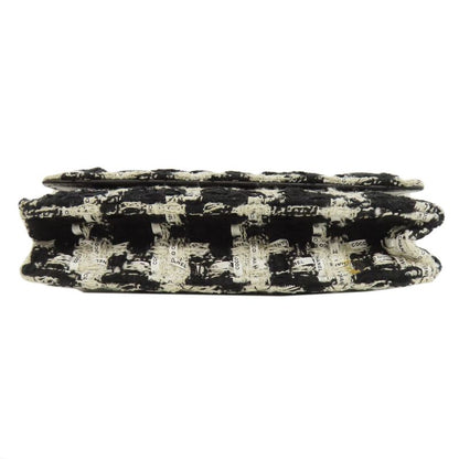 Chanel Chain Wallet Coco Mark Gold Hardware Long Wallet With Coin Purse Tweed