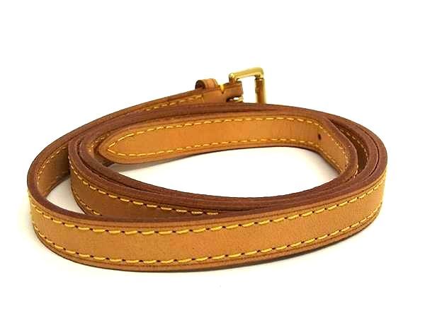 Louis Vuitton Leather Shoulder Strap Crossbody Shoulder Women's Brown Fm0414