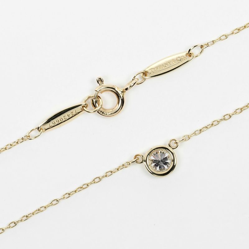 Tiffany & Co By-the-yard 0.22ct Vs2/g/3ex 18K Yellow Gold And Diamonds Ladies