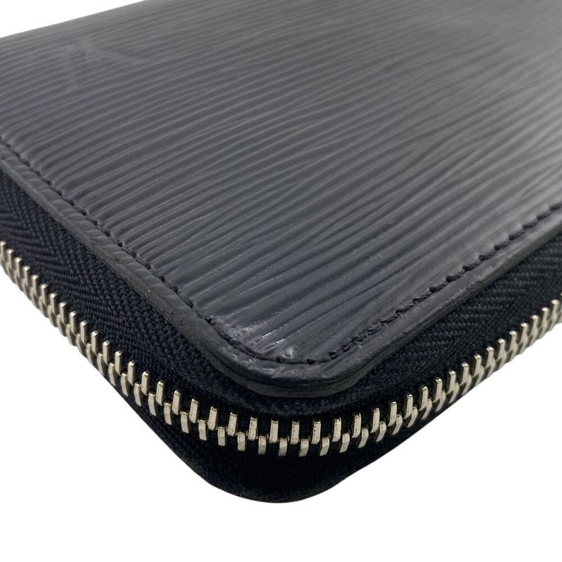 Louis Vuitton M61857 Epi Long Wallet Brand Card Holder Coin Purse Black Men's