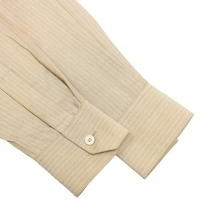 Celine 20ss Striped Silk Shirt 2c028100i Beige 37