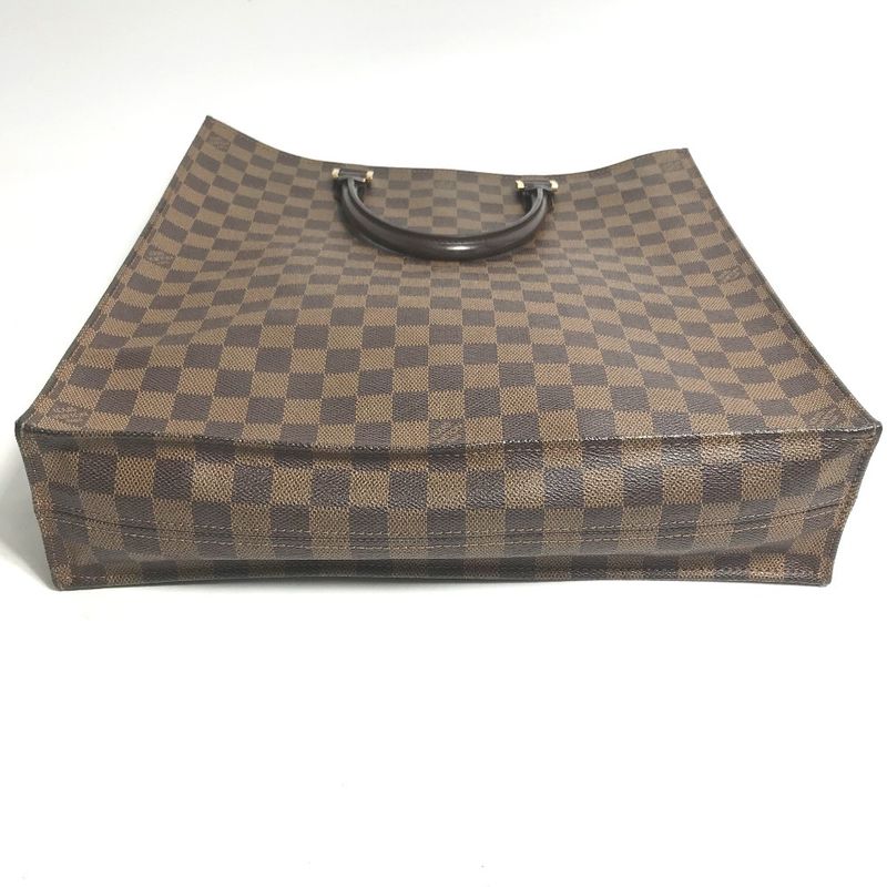 Louis Vuitton Tote Bag Sac Pla N51140 Damier Canvas Ebène Brown
