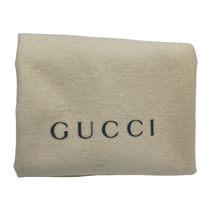 Gucci Handbag GG Pattern 13730 Dark Brown And Black Leather