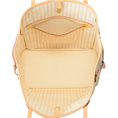 Louis Vuitton Tote Bag Neverfull MM Azure / Rose Beige