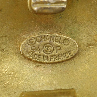 Chanel COCO Logo Vintage Gold Plated 94P Ladies 28.0g Earring