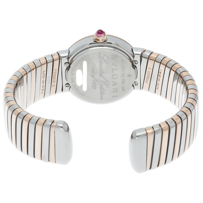 Bvlgari Tubogas 26mm (1.02in) 12p Diamonds Bbl262tc11spg 12 102456 Box Warranty