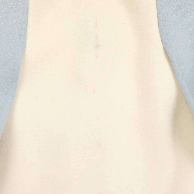 Fendi Leather Pocket Double Face Cape Coat Sac Blue 38 Ff8129 W1d