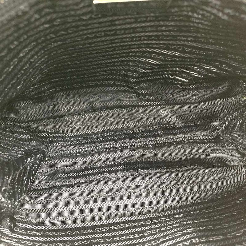 Prada Crossbody Shoulder Bag Black Nylon Women Men Triangle Logo