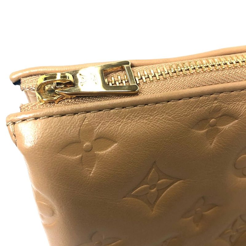 Louis Vuitton Cousin PM Shoulder Bag Lambskin Camel
