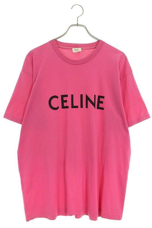 Celine 21SS 2x681501f Loose Fit Logo Print T-shirt Men's L