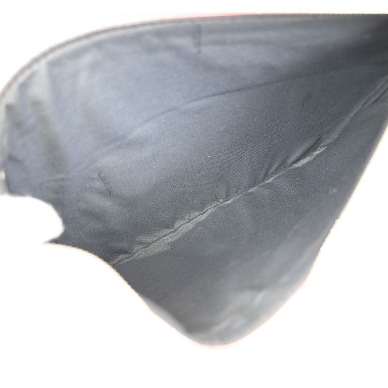 Fendi Clutch Bag Triplet Pouch Studded Black Pink Orange 35ka614