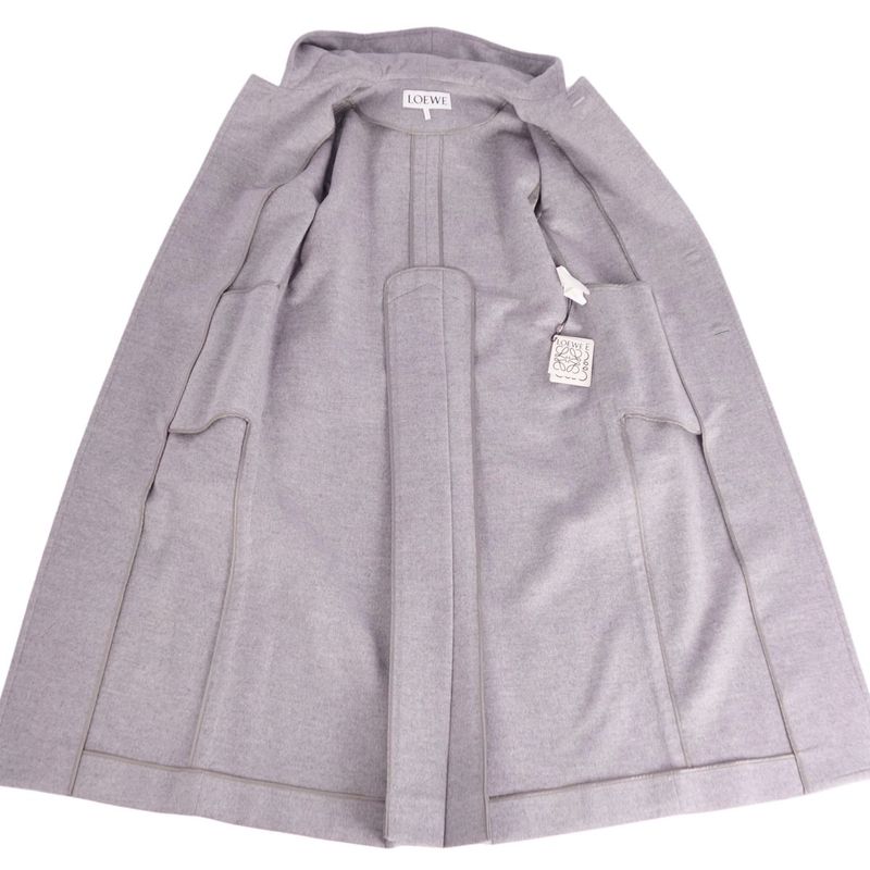 Loewe Coat Hooded Coat Long Coat With Hood