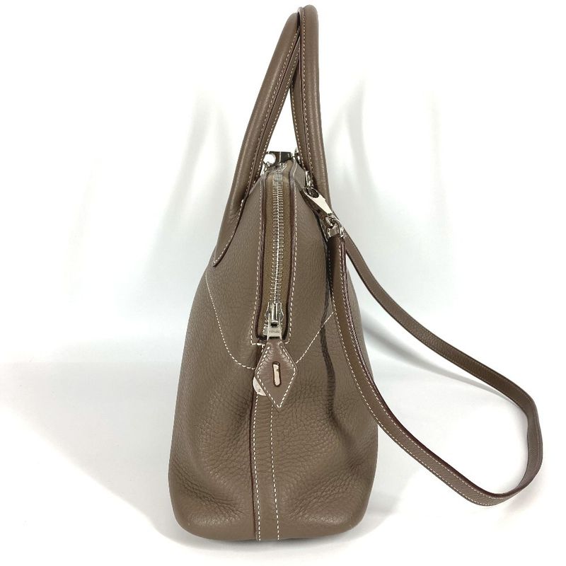 Hermes Handbag Bollide 31 Bollide 31 Taurillon Clemence Etoupes Gray