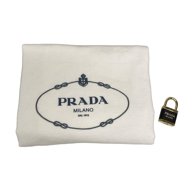 Prada Shoulder Bag Emme Large 1bc232 Black Re-nylon Leather