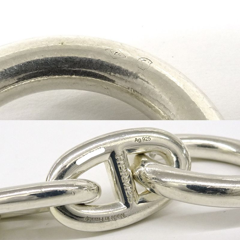 Hermes Chaine D'ancre T GM Bracelet 10 Frames Sv925 Unisex Jewelry -