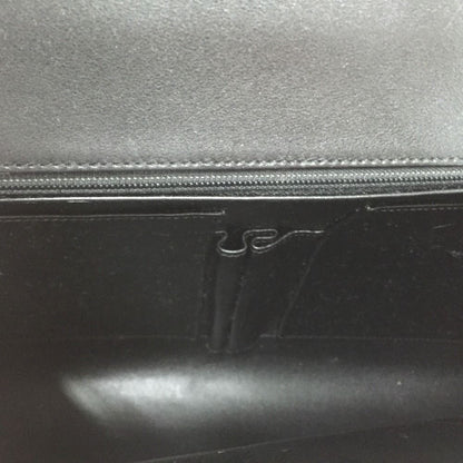 Cartier Panthère Brief Case Bag Leather Gold Hardware Black